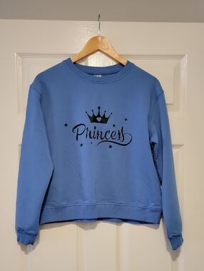 Blue "Princess" Crewneck Sweatshirt